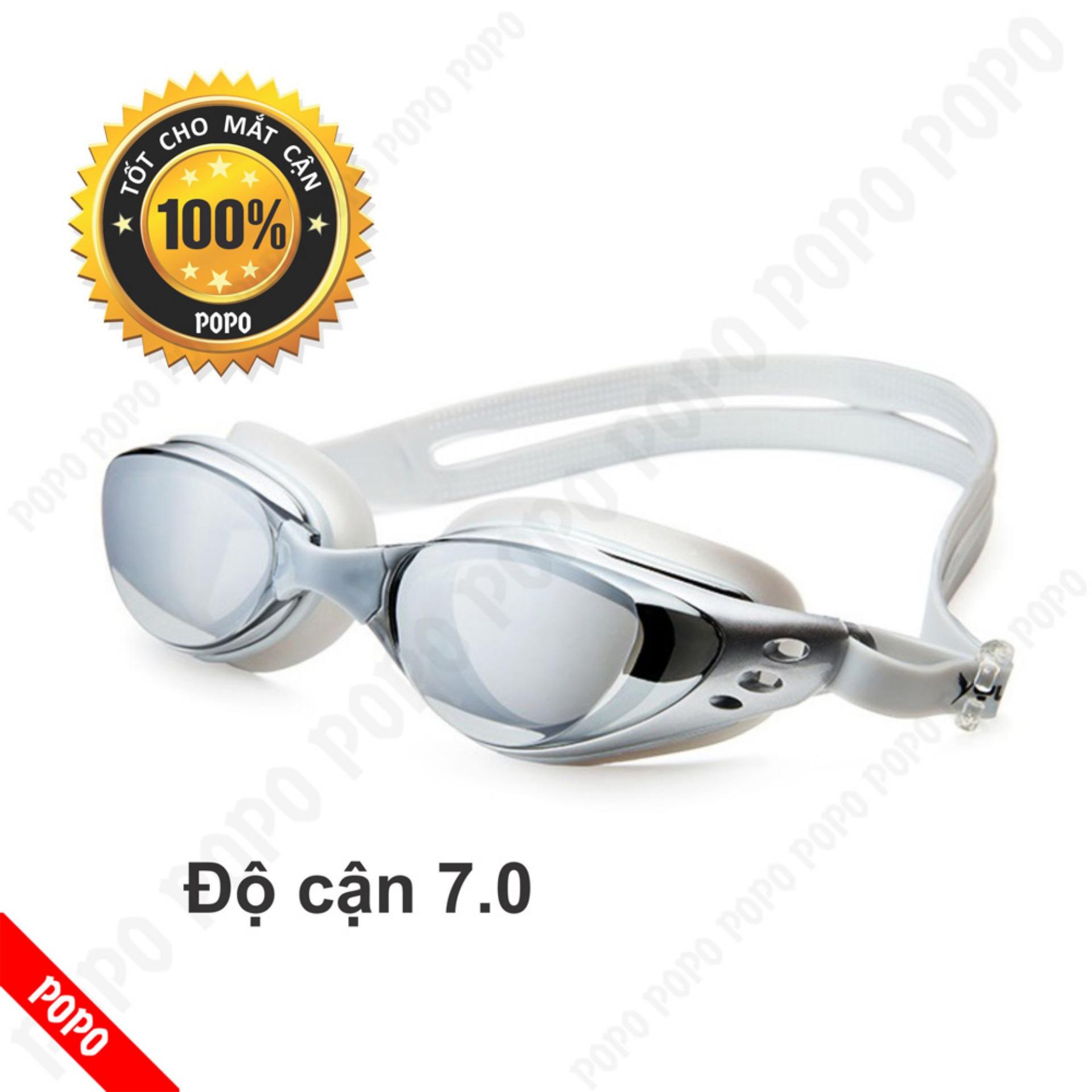 Kính bơi cận 7,0 độ thế hệ mới 610 kiểu dáng thời trang nhỏ gọn chống UV, chống sương mờ POPO Collection
