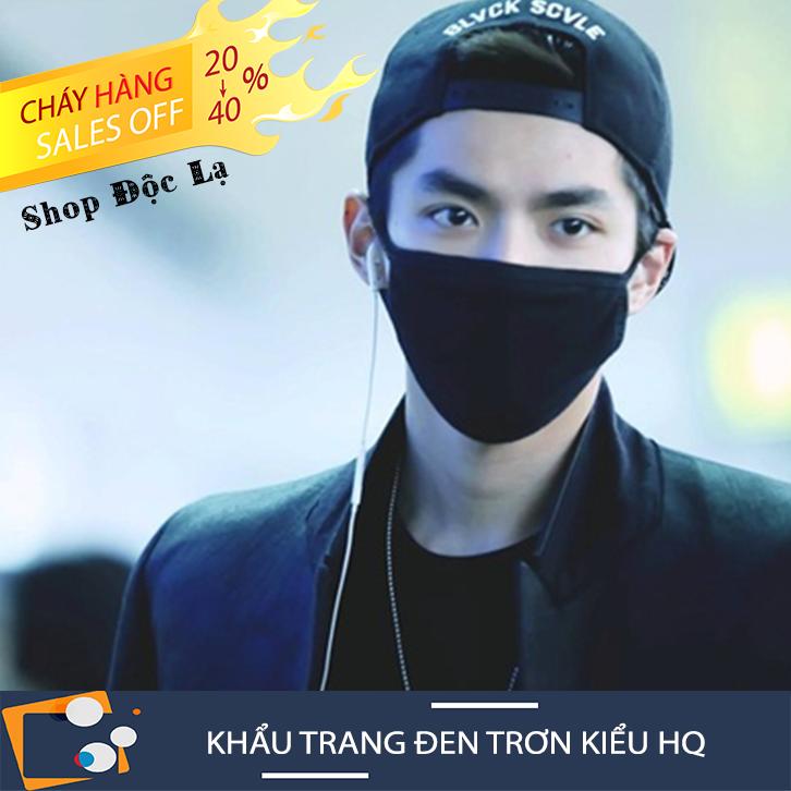 Khẩu Trang Đen Hàn Quốc Cho Nam