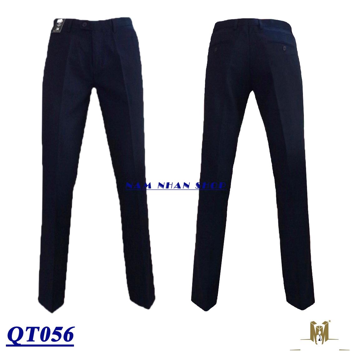 Quần tây ống đứng màu xanh đen QT056