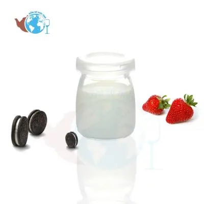 [HCM]Hộp 12 hũ thủy tinh Pudding LÙN đựng sữa chua 100ml - Hũ đựng sữa chua