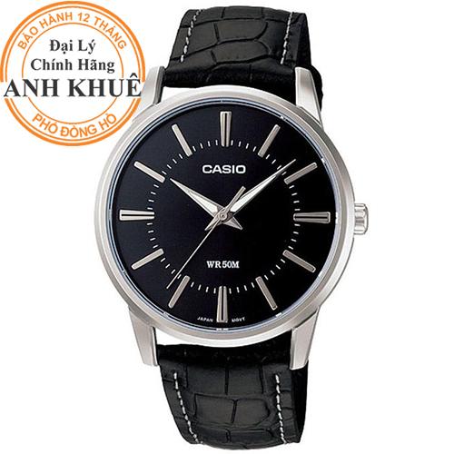 Đồng hồ nam dây da casio anh khuê mtp-1303l-1avdf