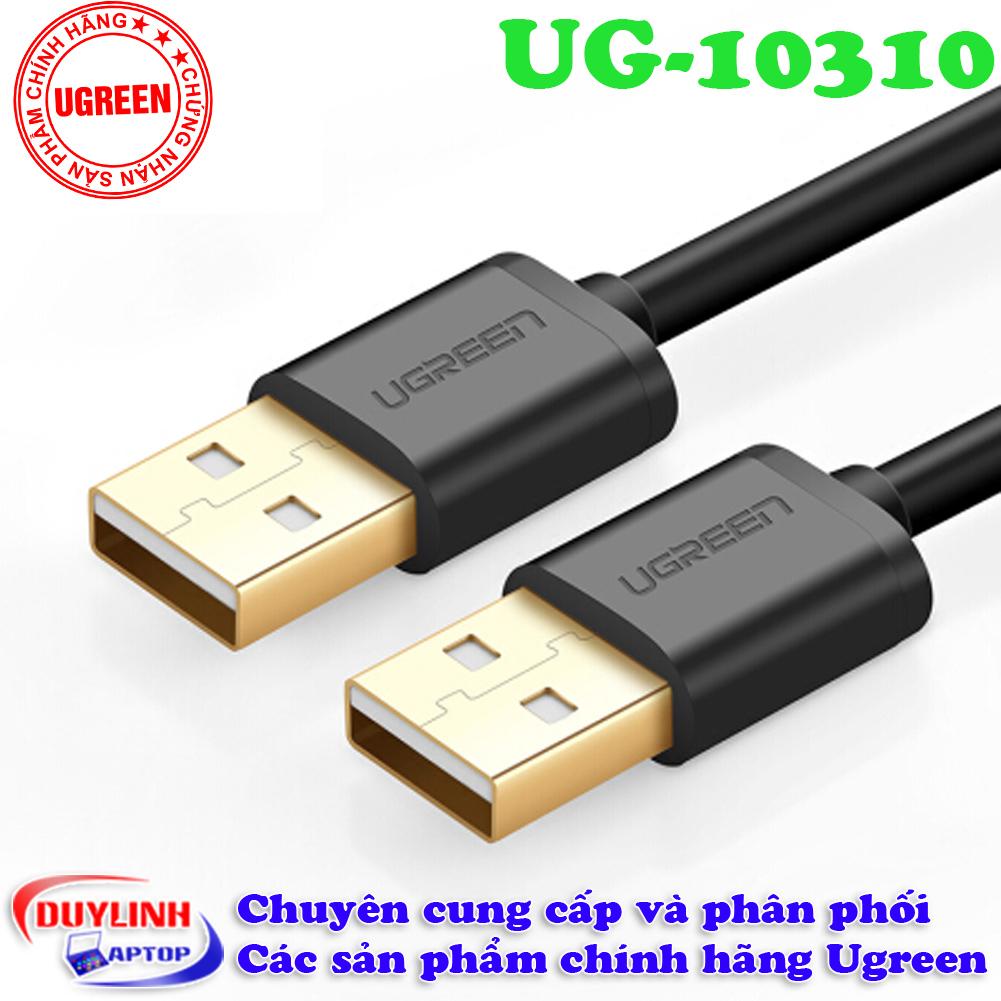 Cáp usb 2.0 2 đầu đực dài 1.5m ugreen 10310