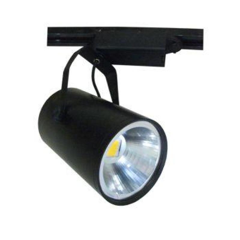 Đèn led rọi ray 12w mắt COB vỏ đen - Ánh sáng trung tính - BH 2 năm