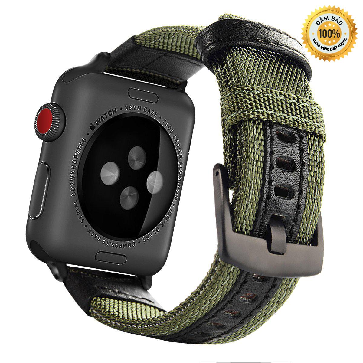 dây Apple Watch, dây dù khóa thép không gỉ cho đồng hồ Apple Watch 42mm