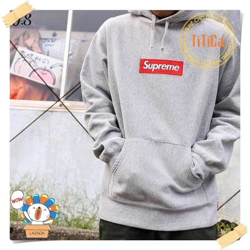 Áo Hoodie nữ SUPREME nỉ tốt Phong cách Hàn Quốc trẻ trung nữ tính