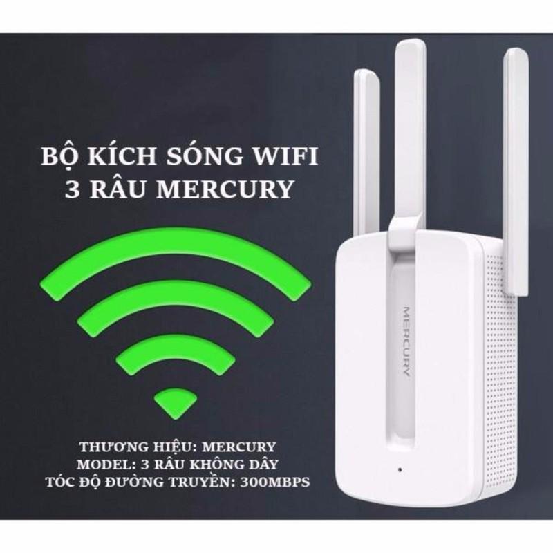 Bộ kích sóng wifi mercury repeater mw310re 3 râu