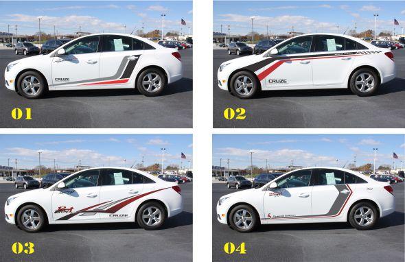 Tem dán sườn xe ô tô mẫu mới