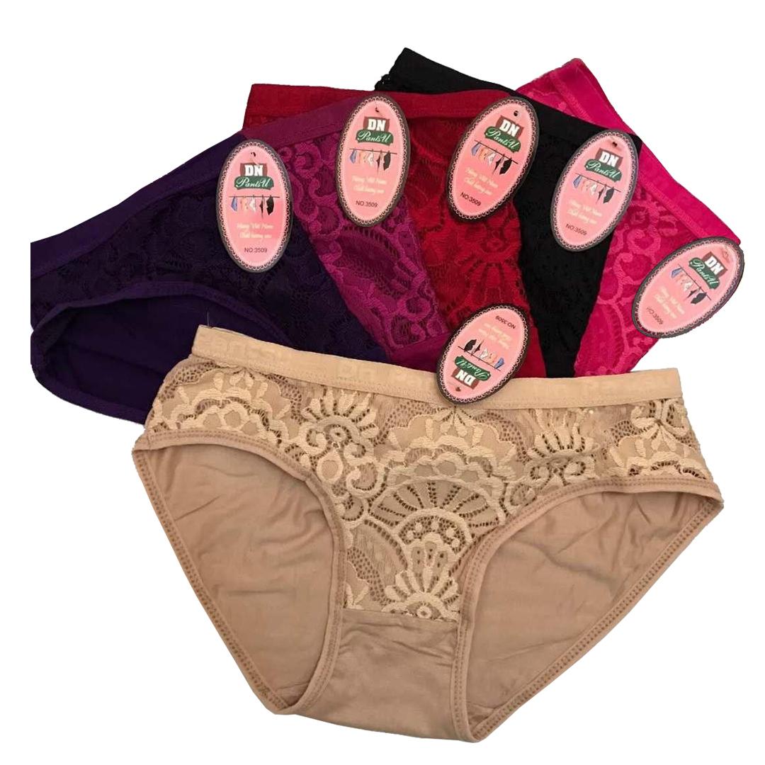 SET 10 Quần lót cotton pha ren size lớn