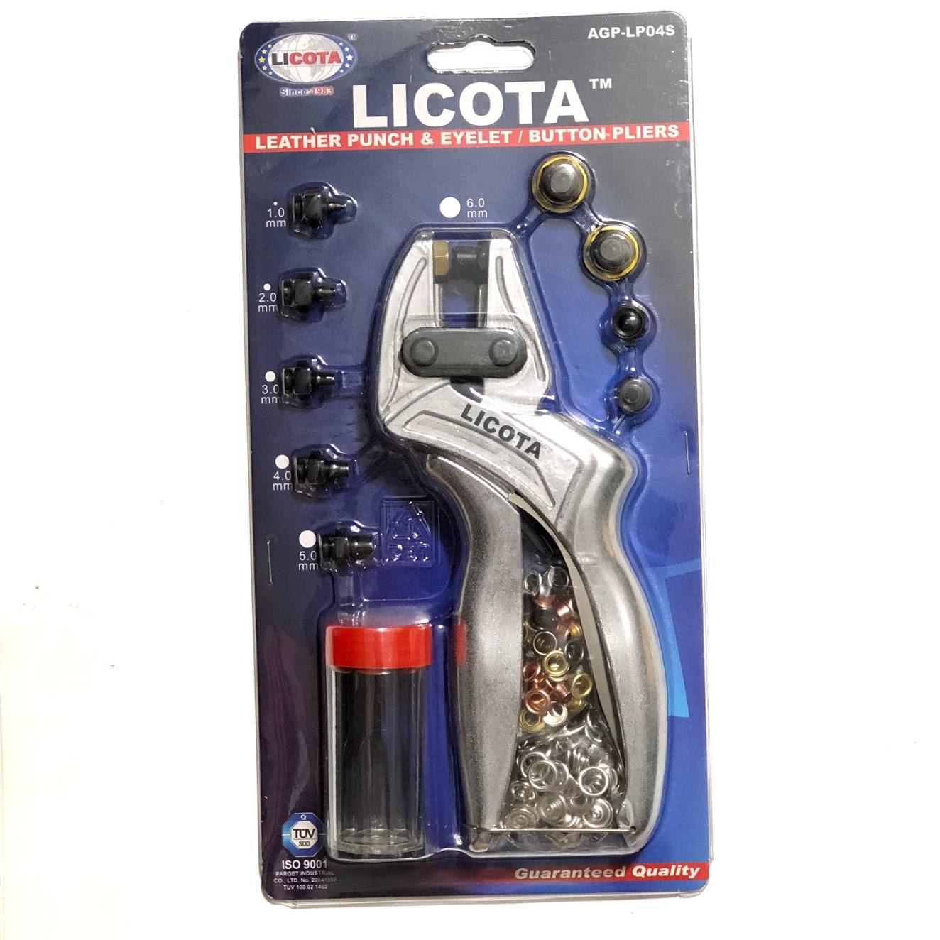 Kìm bấm lỗ (kèm khoen) cao cấp LICOTA AGP-LP04S