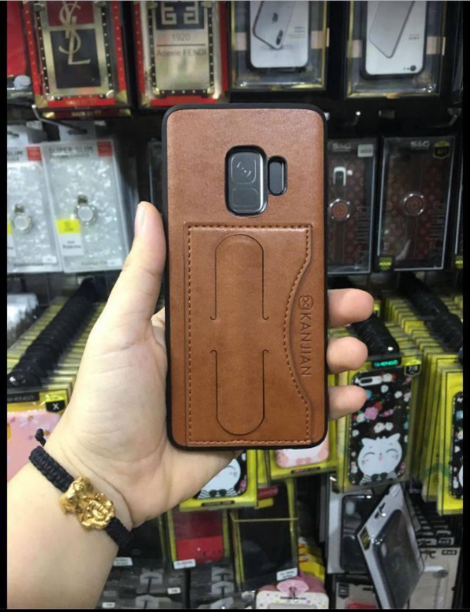 Ốp lưng Da cho Samsung Galaxy S9 Plus Tặng kính cường lực
