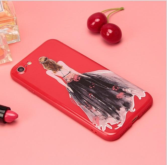 Ốp lưng oppo neo 7 / 7s / a33 hình cô gái đỏ dễ thương thời trang