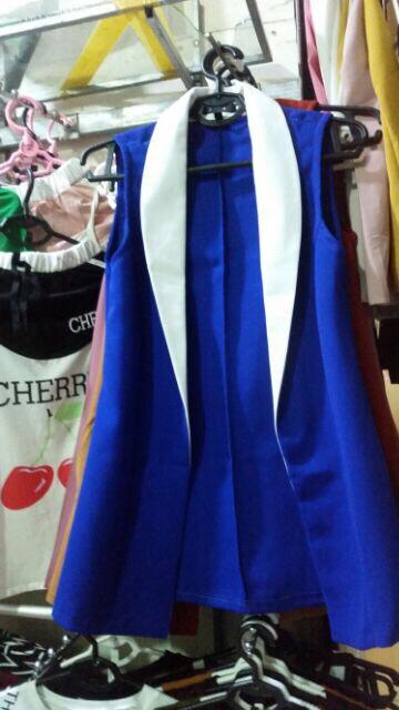 Áo vest . Màu đen . Đỏ đô, xanh co ban,cam đất