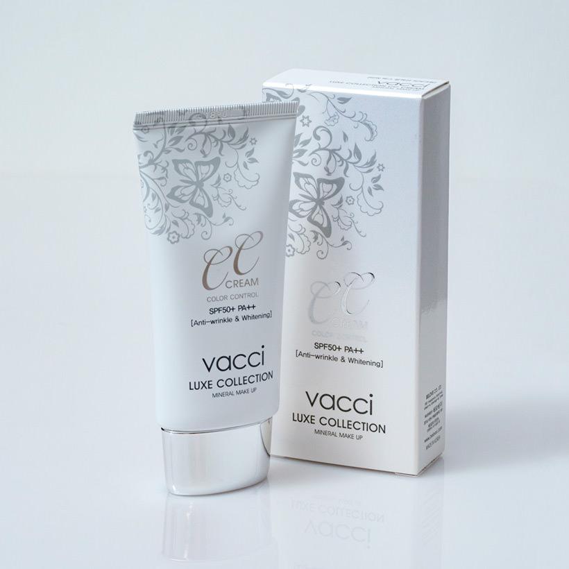 Vacci - kem phấn nền thế hệ mới cc cream dạng tuýp spf50+ vacci