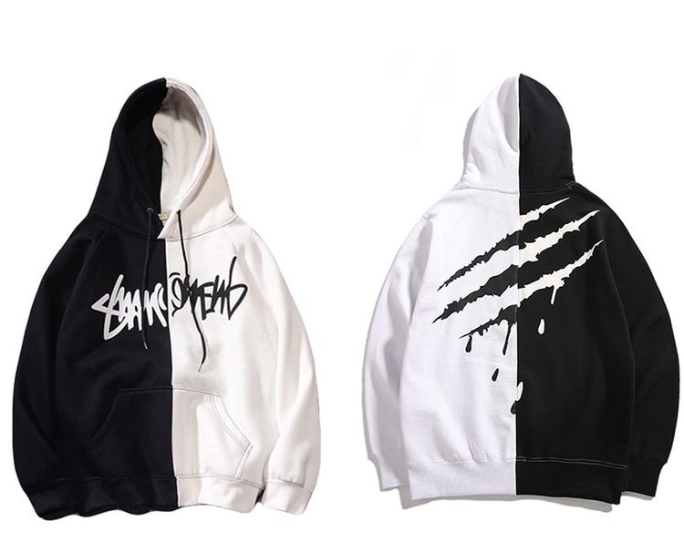 Hoodie Nỉ phối 2 màu in hình cực chất hoodie nam nữ mẫu mới TP