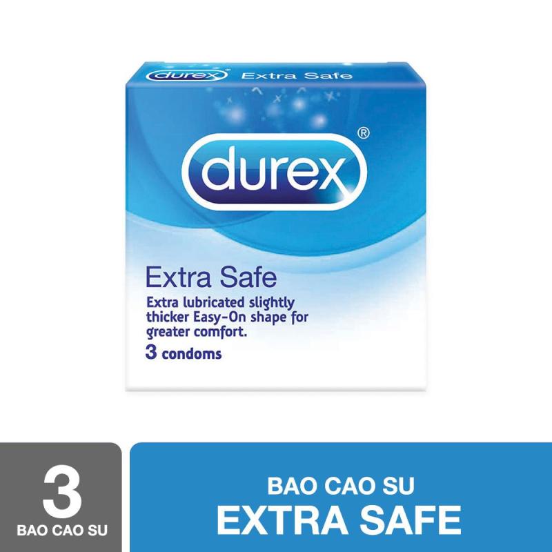 Bao cao su Durex Extra Safe 3 bao cao cấp