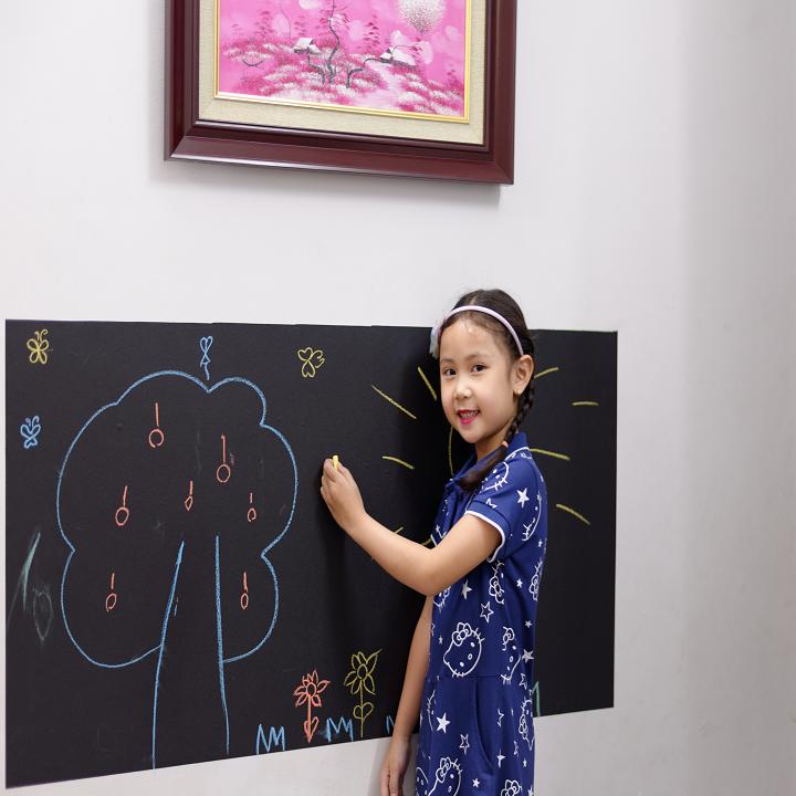 Decal bảng phấn dán tường dài 1,2m cao 0.5m