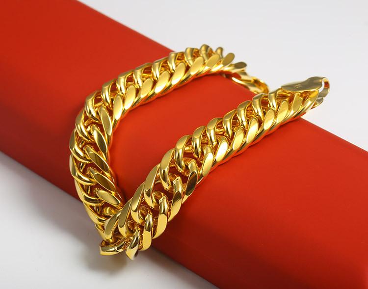 Lắc tay nam nữ,Vòng tay mạ vàng 24k công nghệ ITALY