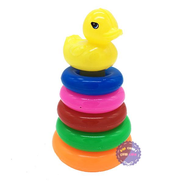 Bộ đồ chơi ném vòng vịt nhí bằng nhựa túi lưới HT710 - ĐỒ CHƠI CHỢ LỚN
