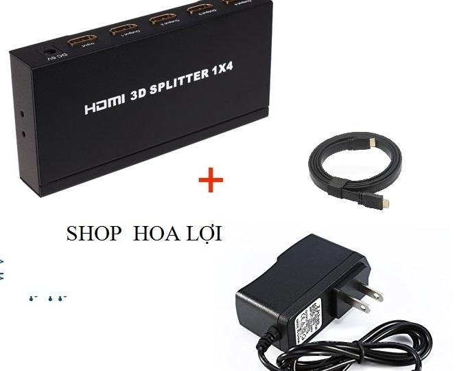 Bộ chia hdmi 1 cổng ra 4 cổng xuất 3d 2k x 4k