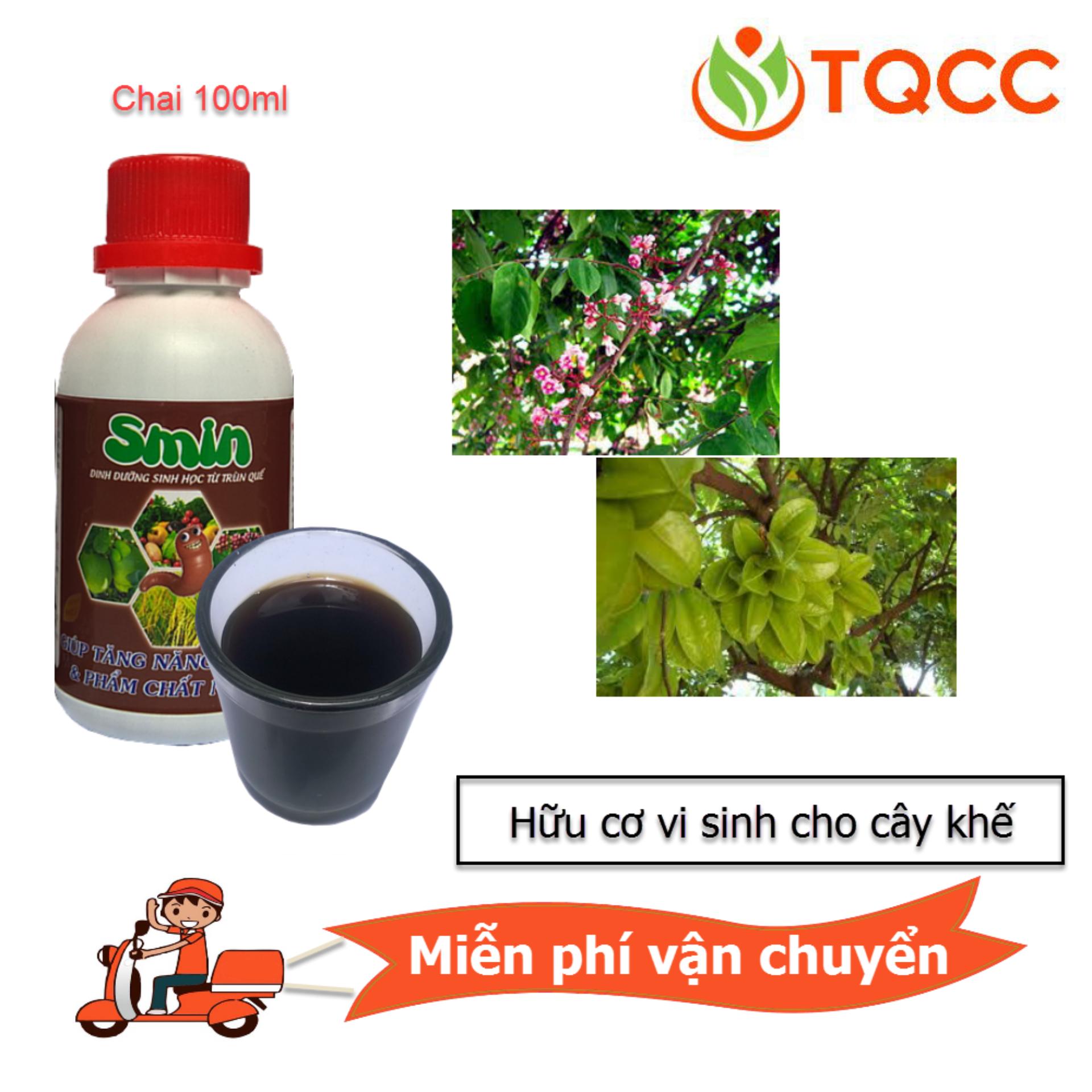 [HCM]Phân bón lá sinh học Smin cho cây Khế ra trái (chai 100ml)