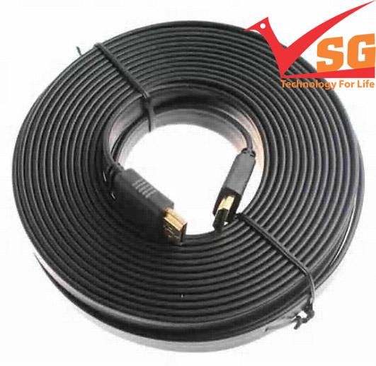 Dây cáp truyền tín hiệu hdmi full hd 10m dẹt
