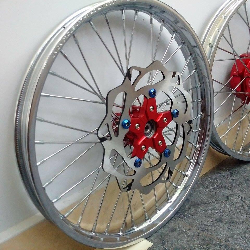 [HCM][Có hình thật] Bộ 2 mâm căm gắn cho xe WINNER - Đùm căm niềng đĩa ốc titan đĩa tải