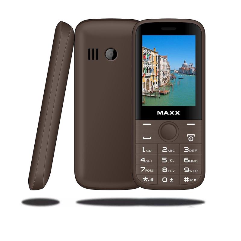Điện thoại di động MAXX N6610 màn hình cong rộng 2.4 inch, pin khủng 1500 mAh (Cà phê)