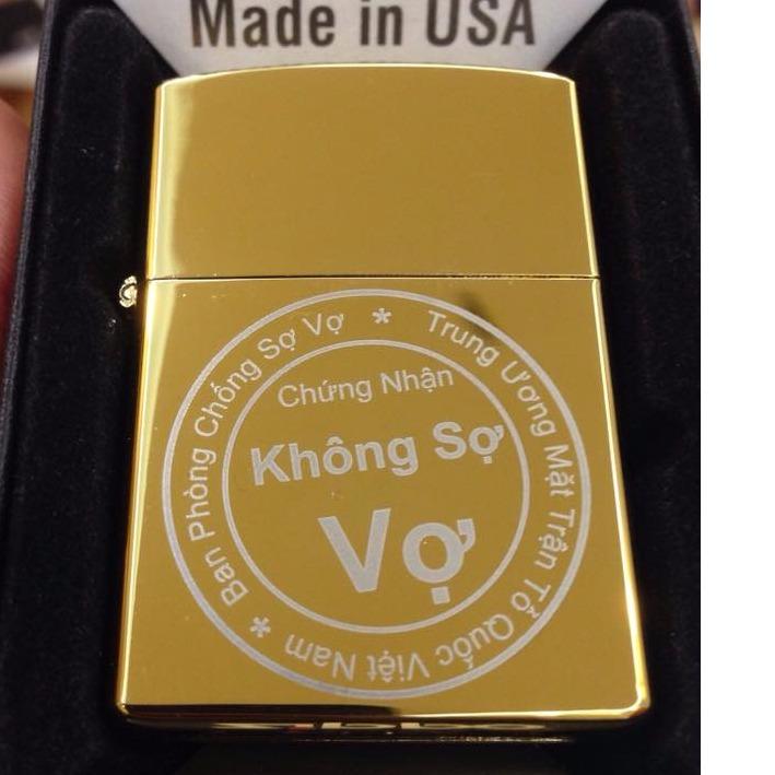 [HCM]Zippo USA Không Sợ Vợ