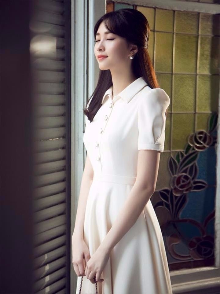 HÀNG ĐỦ SIZE: Đầm vintage cổ sơ mi 2