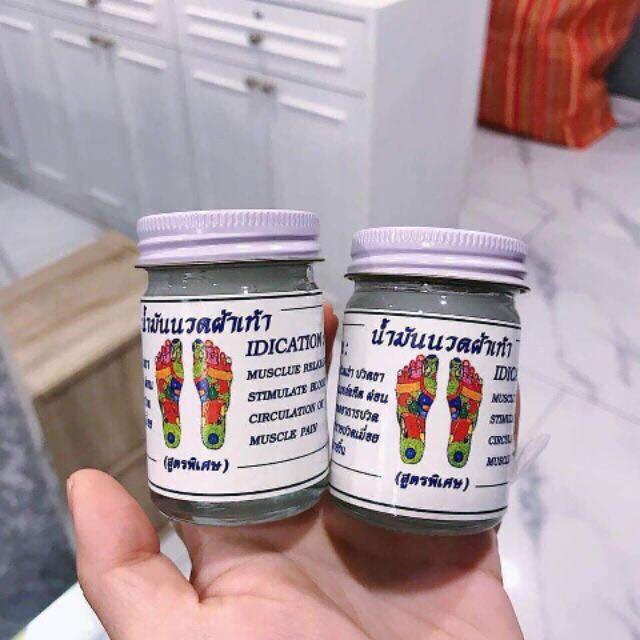 Cù là trắng dầu nóng xoa bóp chân Thái Lan 50gr