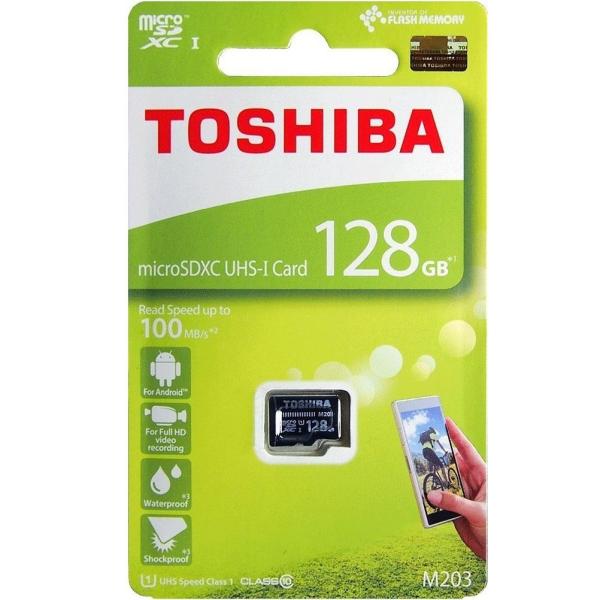 Thẻ nhớ MicroSDXC Toshiba M203 UHS-I U1 128GB 100MB/s (Đen)