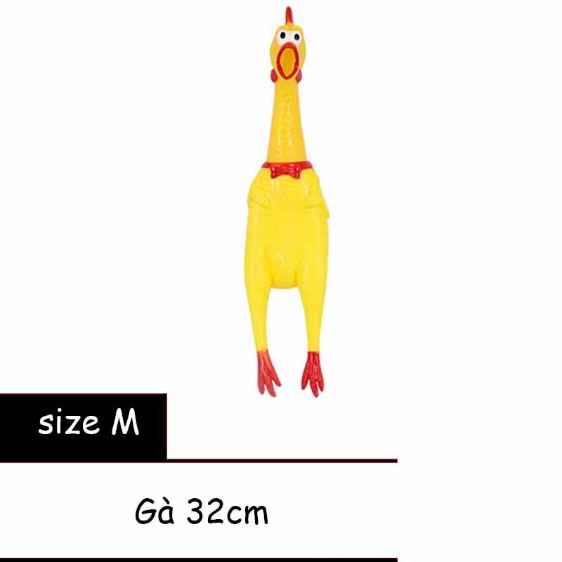 Gà đồ chơi bóp kêu - size m