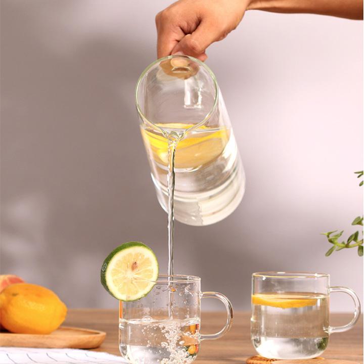 Bình Thuỷ Tinh Nắp Lọc Trà Inox Borosilicate Glass 1500 ml