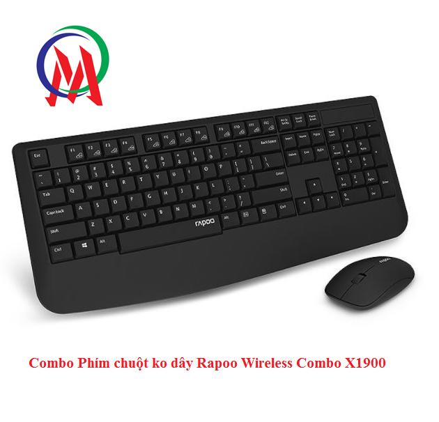 Combo Phím chuột ko dây Rapoo Wireless X1900