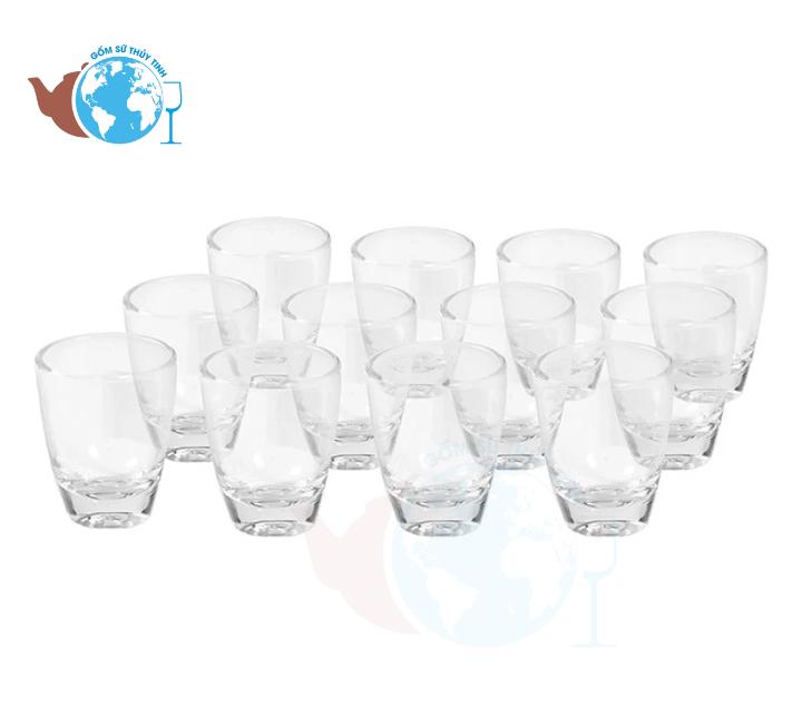 [HCM]Bộ 12 ly rươu bầu thủy tinh