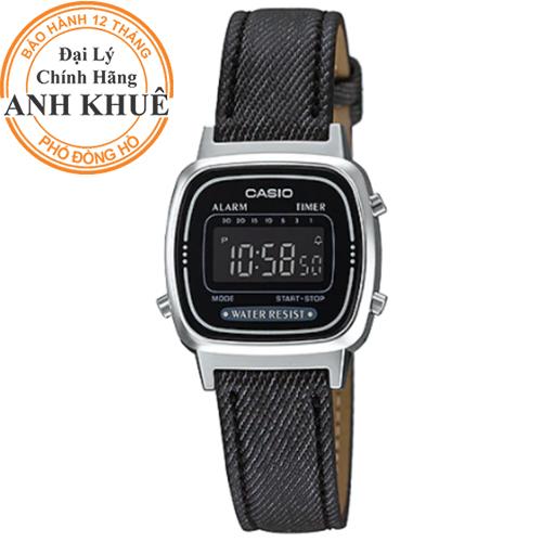 Đồng hồ nữ dây da casio anh khuê la670wl-1bdf