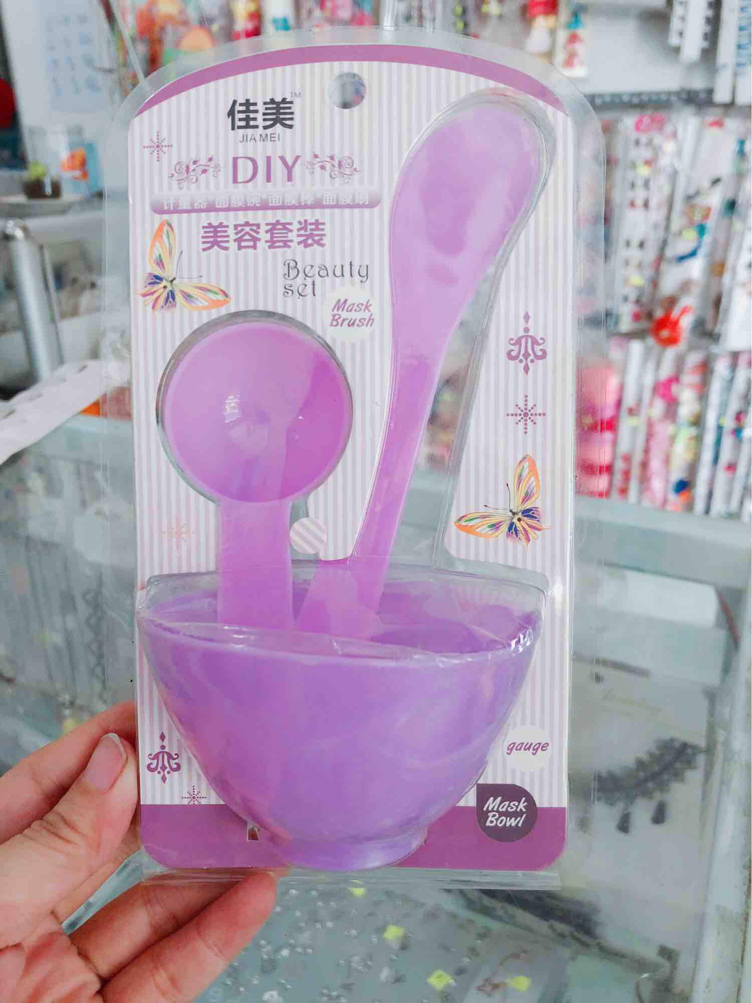 Bộ chén trộn mỹ phẩm, trộn nguyên liệu đắp mặt nạ.