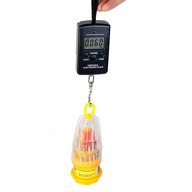 cân điện tử cầm tay mini với kích thước nhỏ gọn, đo lường chuẩn - hình 1