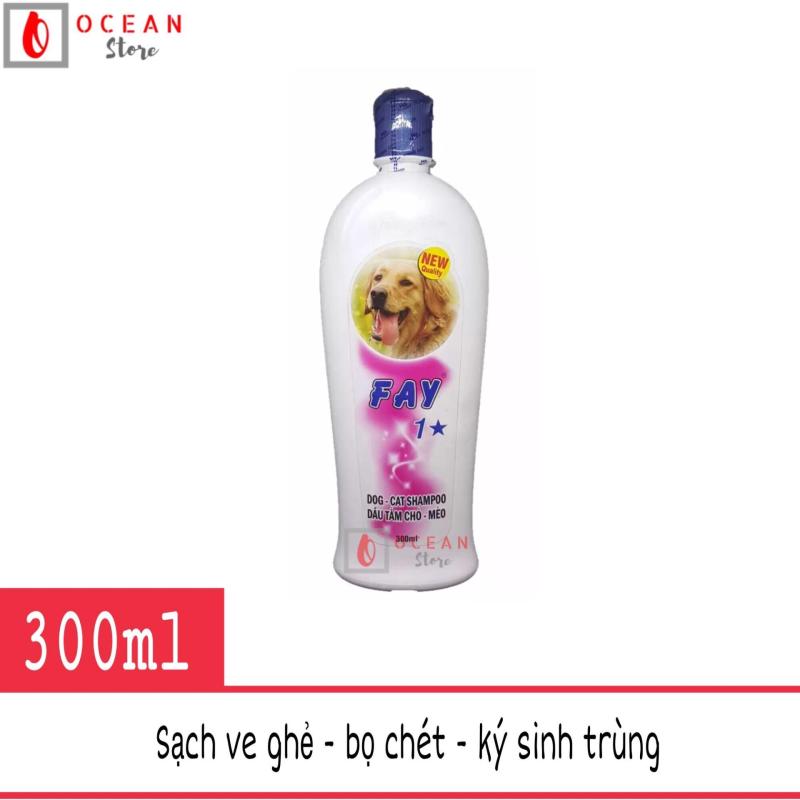 Sữa tắm diệt ve ghẻ, bọ chét, dưỡng lông, thơm lâu cho chó mèo - Fay 1 sao 300ml