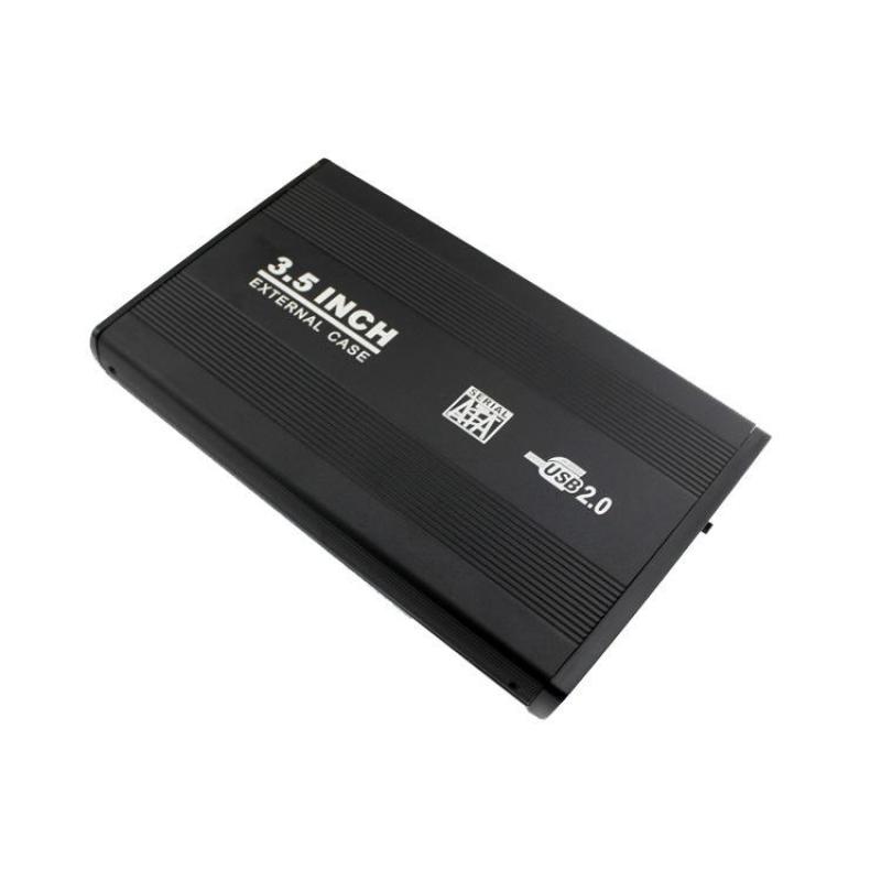 Bảng giá 3.5 inch Hộp Đựng Ổ Cứng SATA USB2.0 HDD BOX Hộp Kim Nhôm Tỏa Nhiệt Tốt (Đen) Phong Vũ