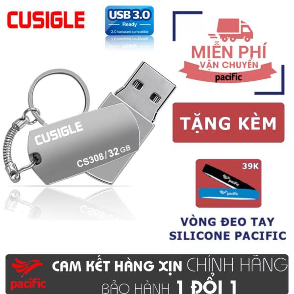 USB 3.0 32Gb Cusigle CS308 2018 - Tặng Vòng đeo tay Silicone Pacific