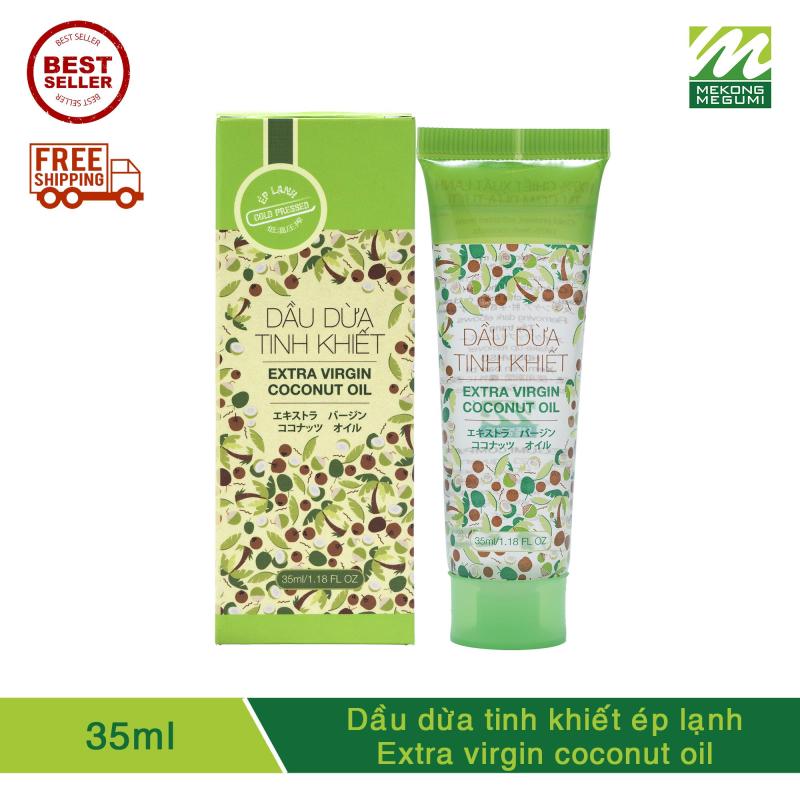 DẦU DỪA TINH KHIẾT ÉP LẠNH MEKÔNG MEGUMI (Extra Virgin Coconut Oil) _ 35ML nhập khẩu