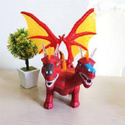Đồ chơi khủng long nhiều đầu đẻ trứng có nhạc có đèn, do choi khung long dung pin biet di