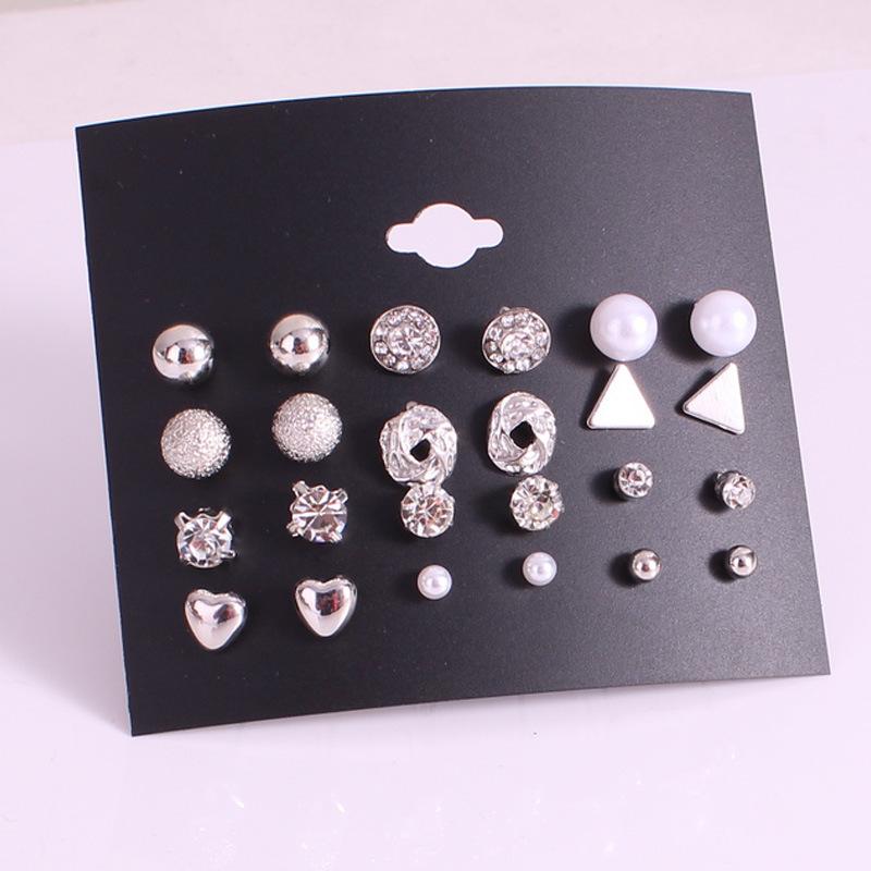 Set 12 Bông Tai Cho Bạn Gái