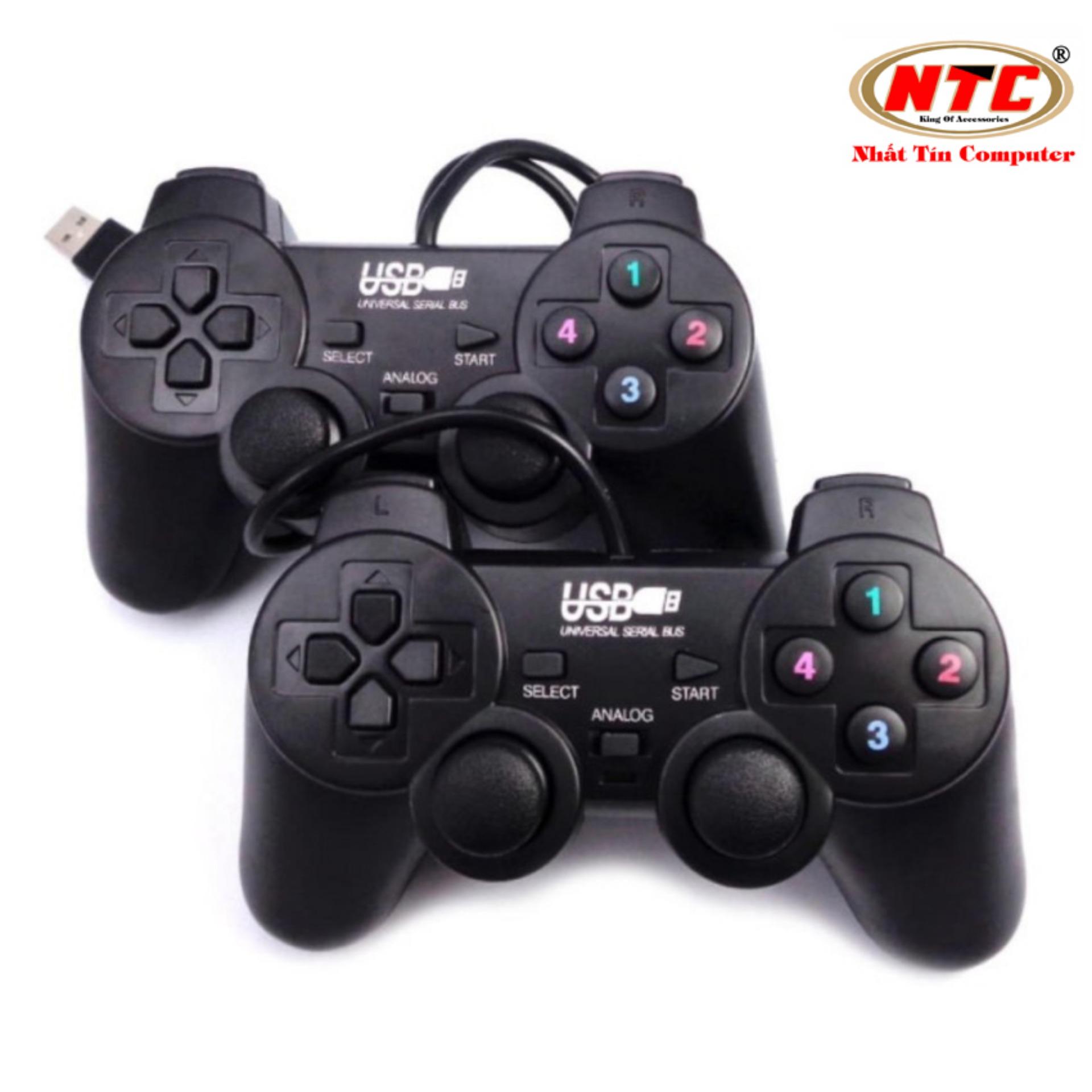 Bộ đôi tay cầm chơi game ew2008d - có dây - nhất tín computer