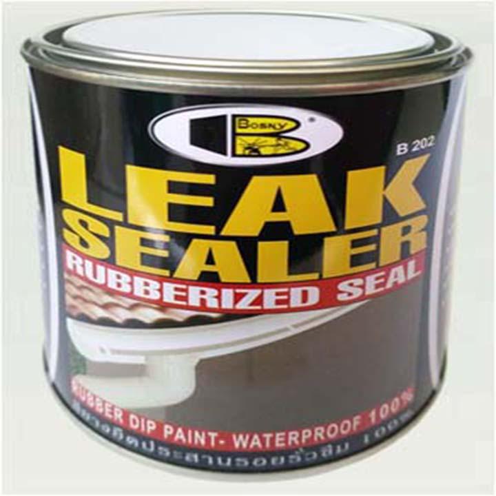Sơn cao su chống thấm, chai xịt chống thấm  LEAK SEALER đa năng dung tích 600ml Bosny - Thái Lan