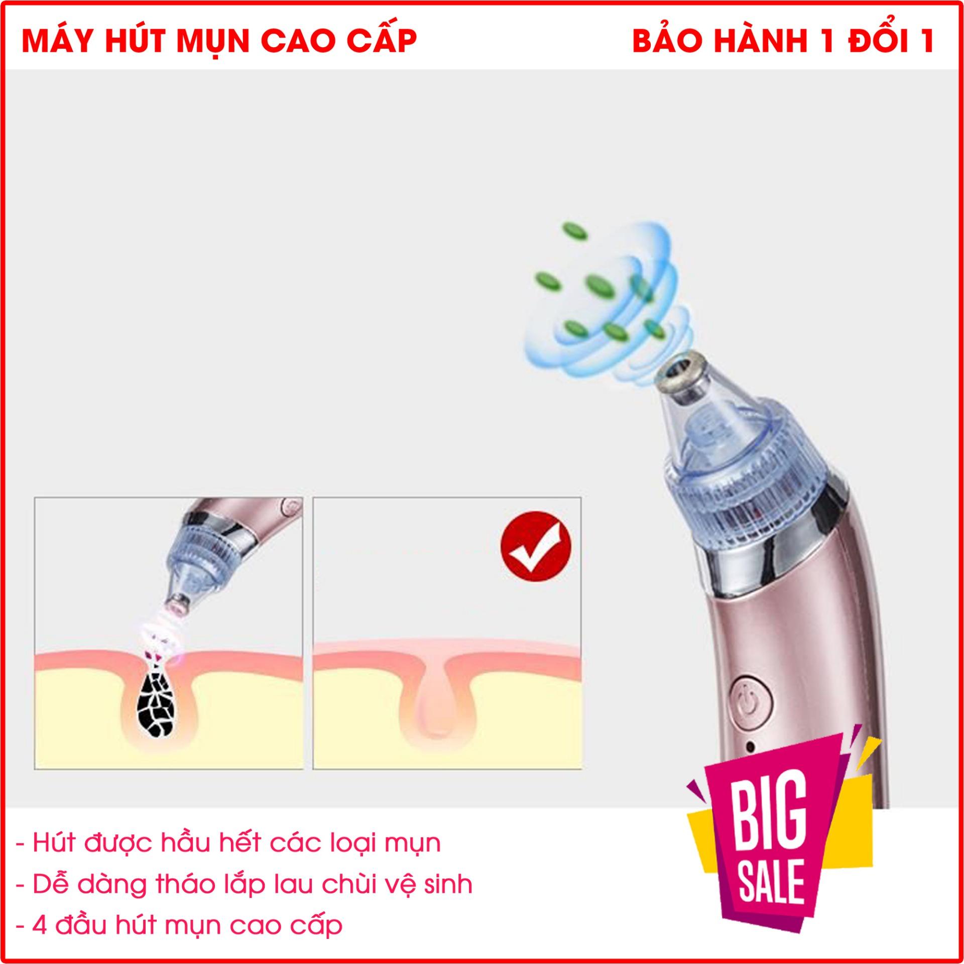 Cách Trị Mụn Và Thâm Tại Nhà , Máy Hút Mụn Cao Cấp Tẩy Sạch Cặn Bẩn Sâu Trong Lỗ Chân Lông, Massage Và Tăng Độ Đàn Hồi Cho Da, Tặng phiếu bảo hành 1 năm Toàn quốc