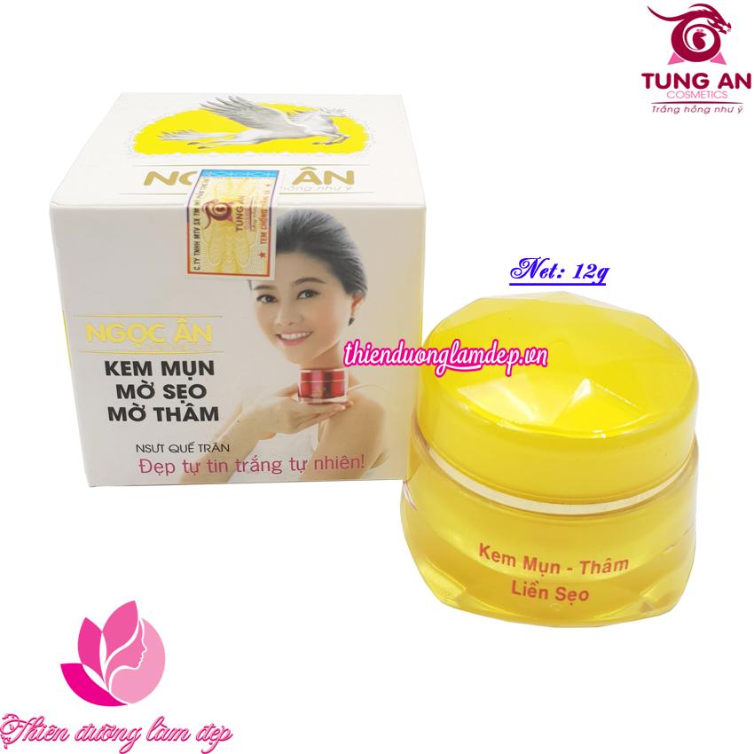 Kem ngọc ân mụn mờ thâm liền sẹo dành cho da nhờn mụn Mỹ phẩm NGỌC ÂN 12g