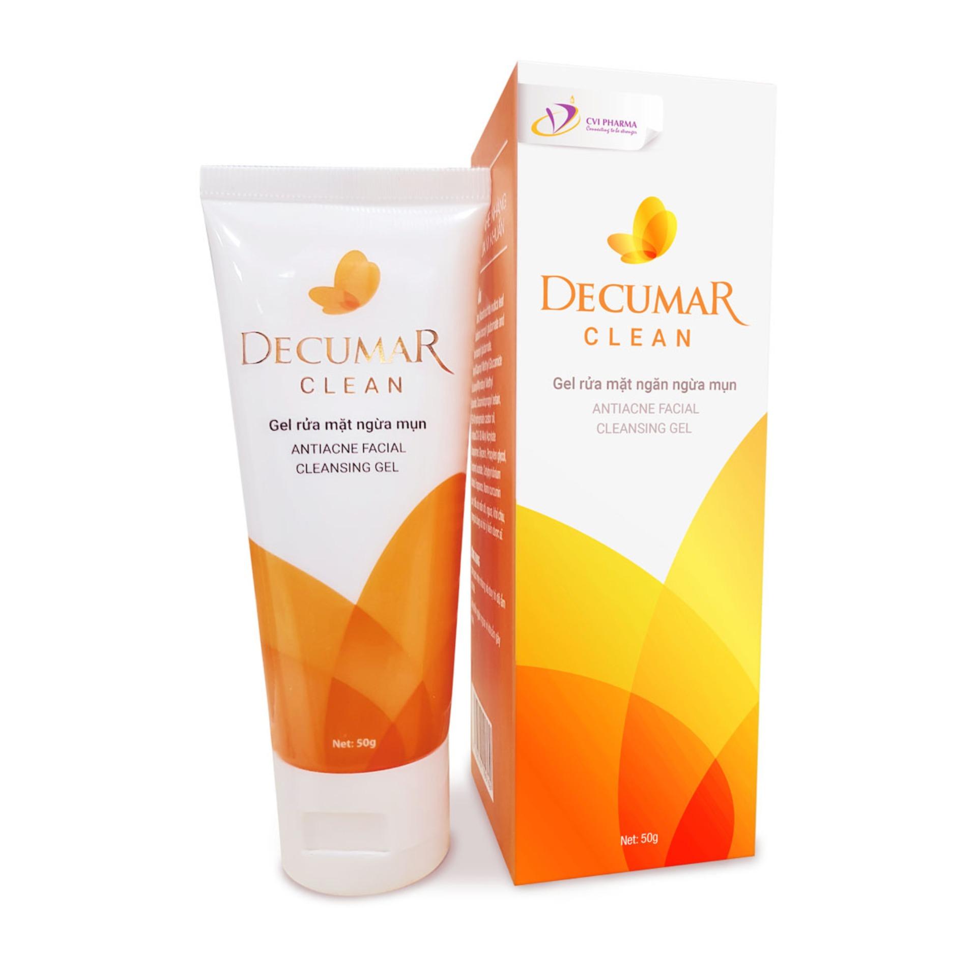 Sữa rửa mặt Decumar clean 50g ngăn ngừa mụn