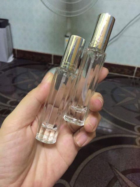 50 Vỏ chiết nước hoa thủy tinh dày vân sọc 10ml (Ống chiết / Chai chiết nước hoa / Lọ chiết nước hoa)